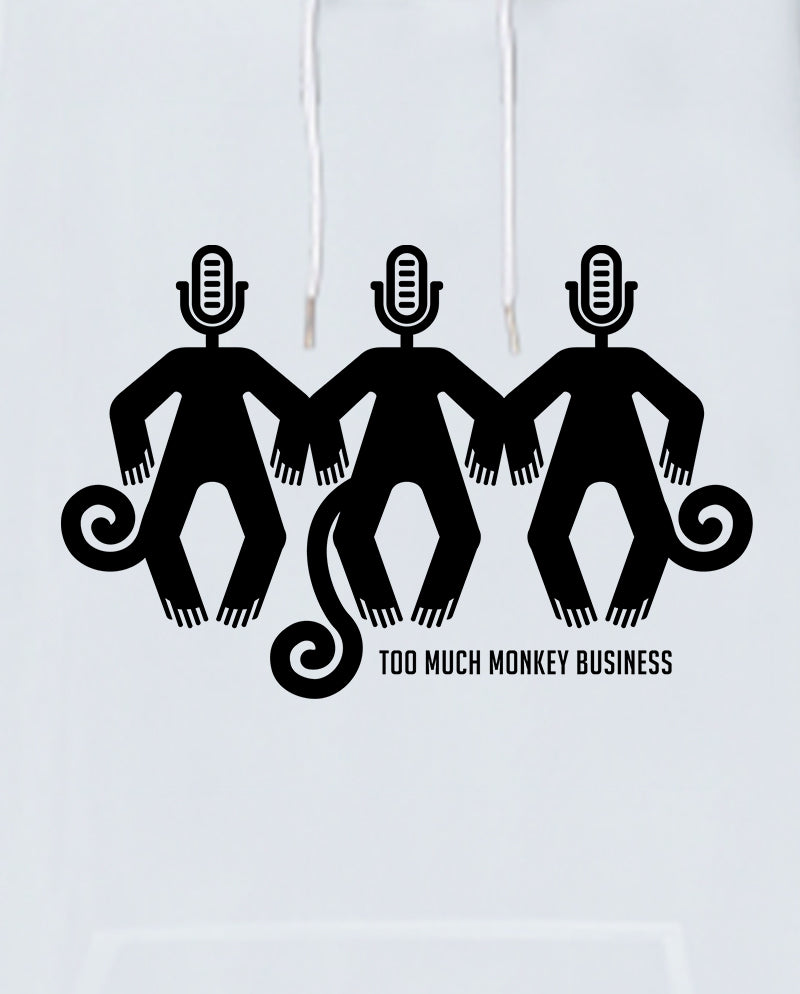 Monkey Business Oversize Unisex Kapüşonlu Sweatshirt