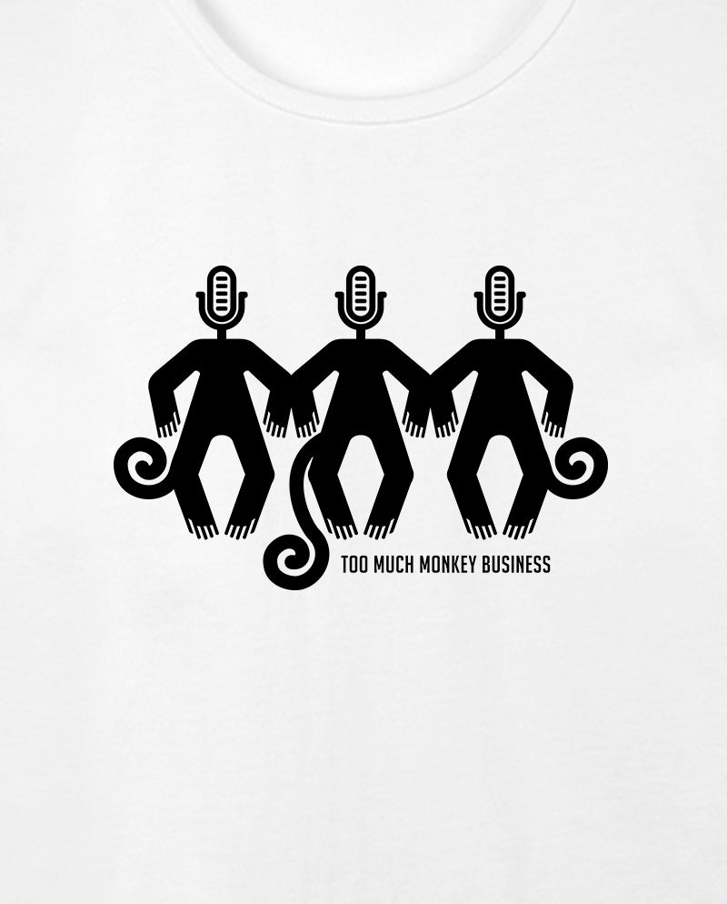 Monkey Business Geniş Yaka Tişört