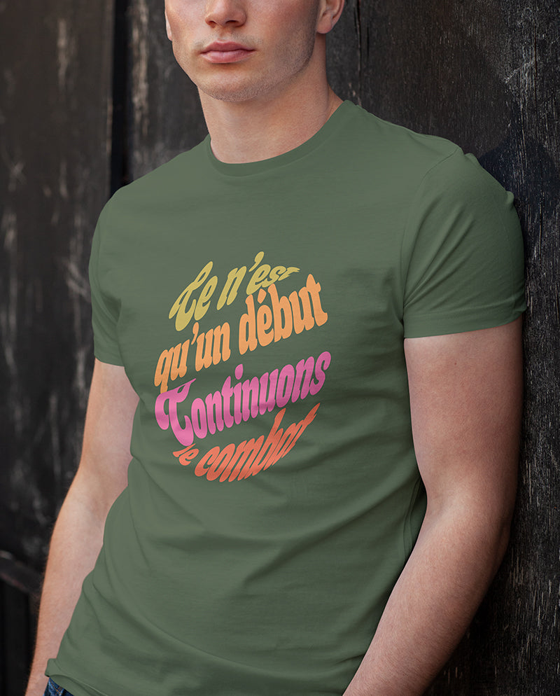 Mücadeleye devam Erkek Tişört