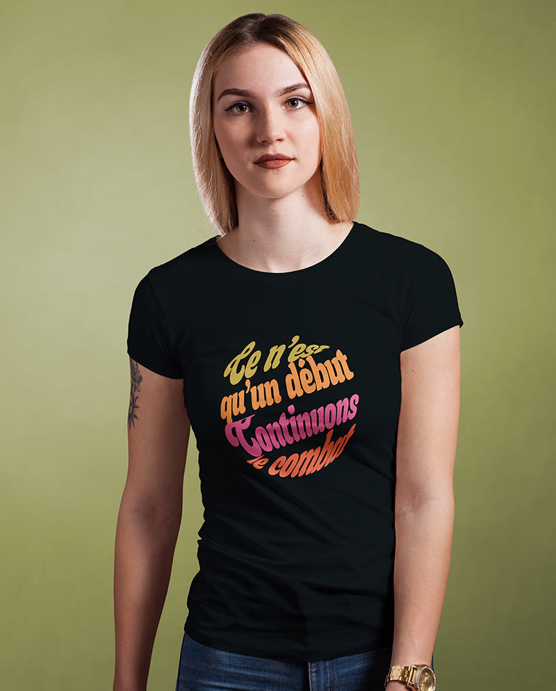 Mücadeleye devam Kadın Tişört