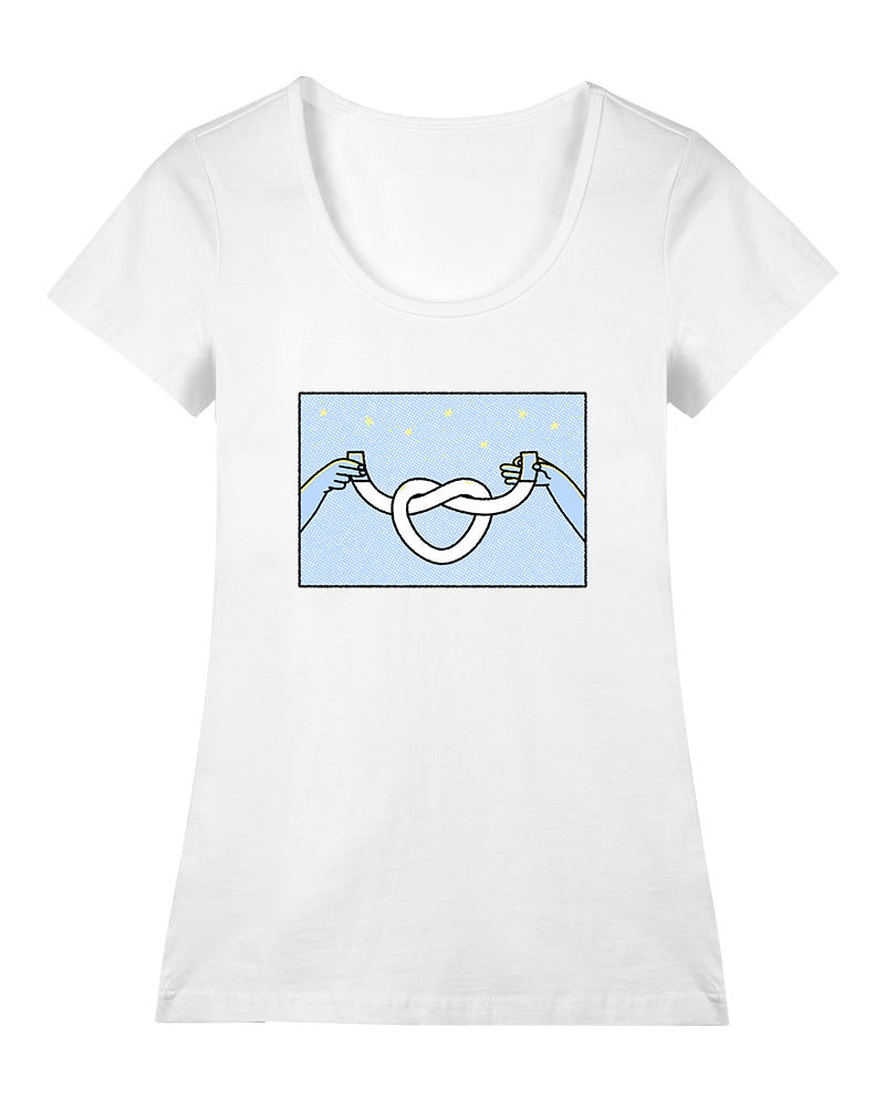 Muhabbet Geniş Yaka Tişört