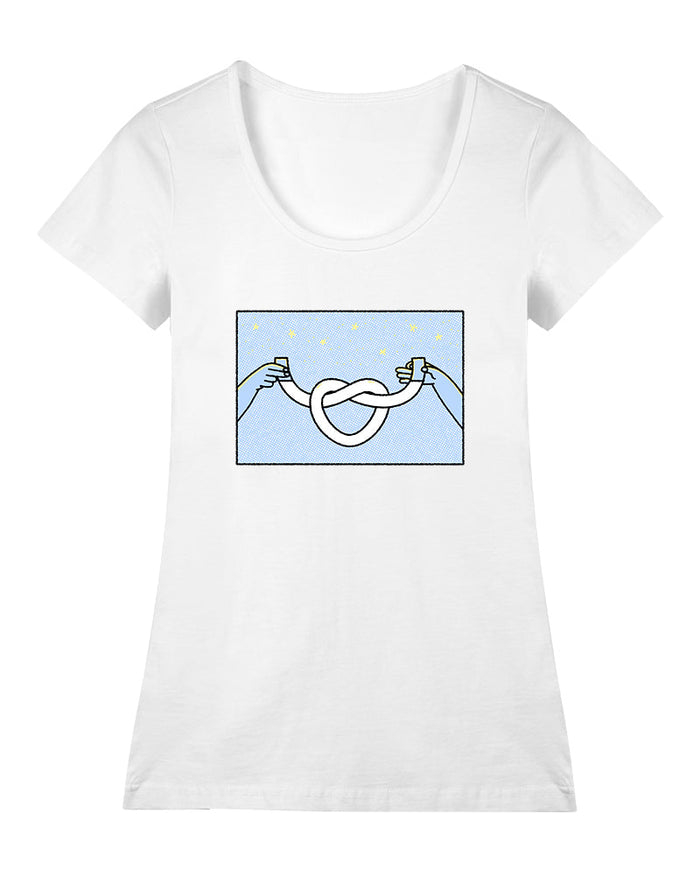 Muhabbet Geniş Yaka Tişört