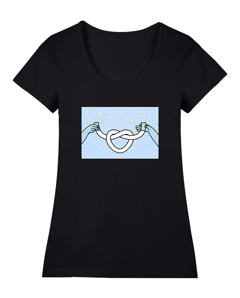 Muhabbet Geniş Yaka Tişört