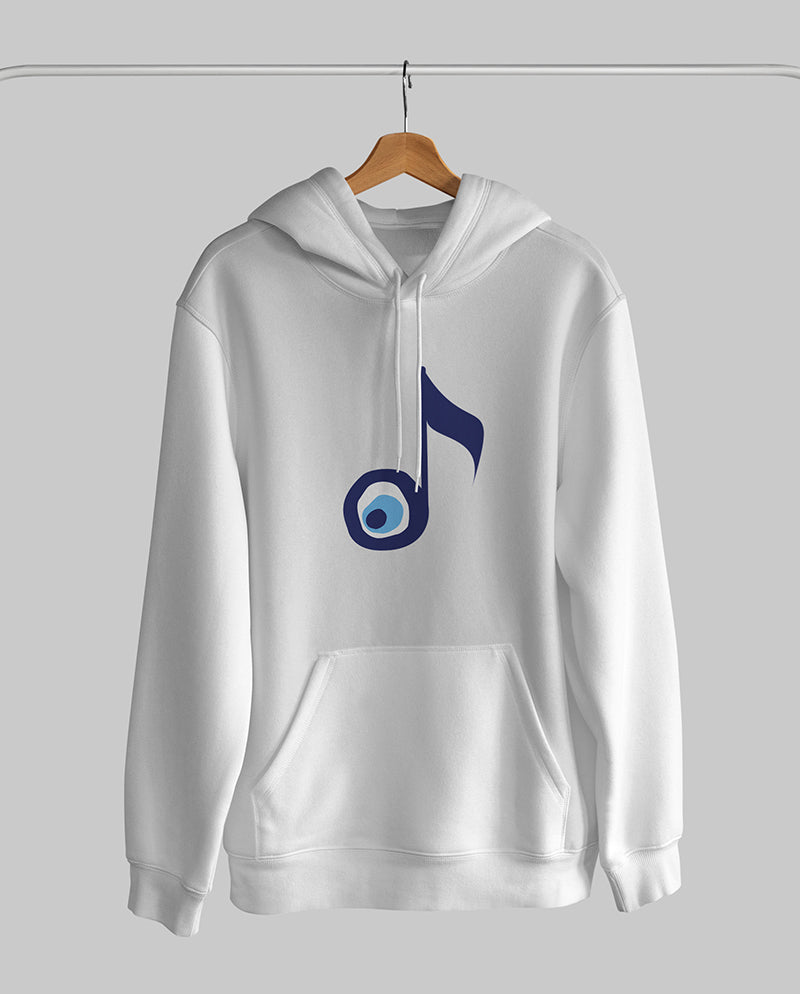 Nazar notası Oversize Unisex Kapüşonlu Sweatshirt