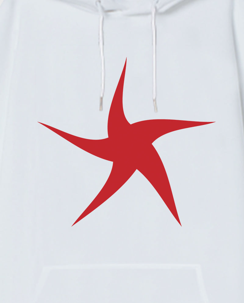 Neşeli yıldız Oversize Unisex Kapüşonlu Sweatshirt