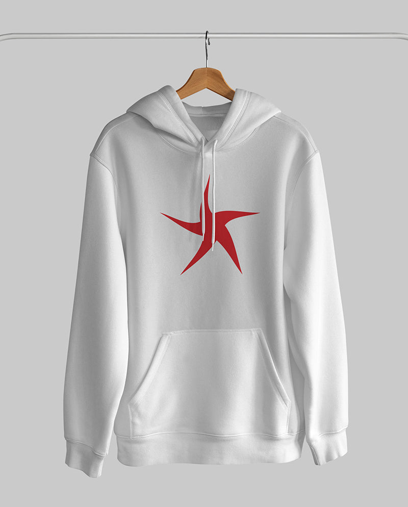 Neşeli yıldız Oversize Unisex Kapüşonlu Sweatshirt