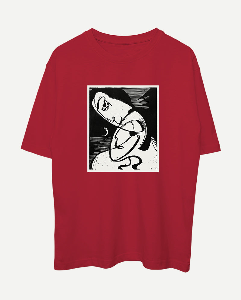 Öpücük Oversize Tişört