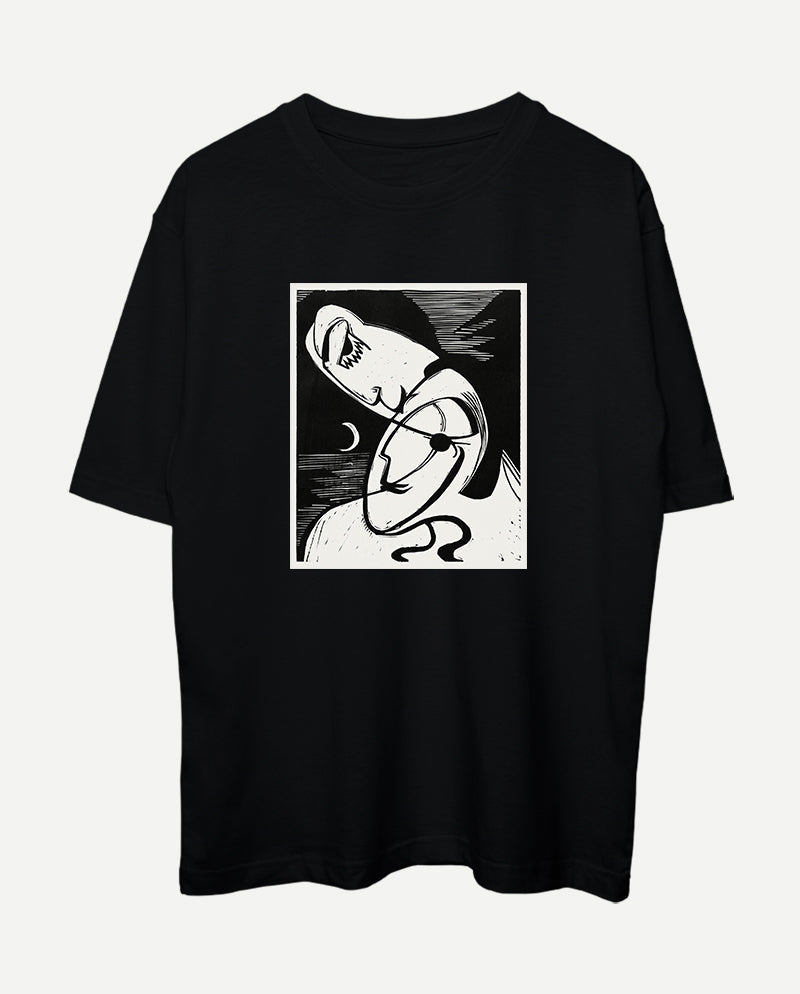 Öpücük Oversize Tişört