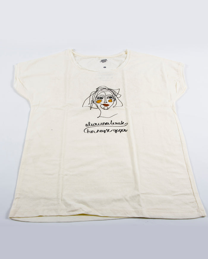 D204.Oluruna Bırak Kadın Tişört L