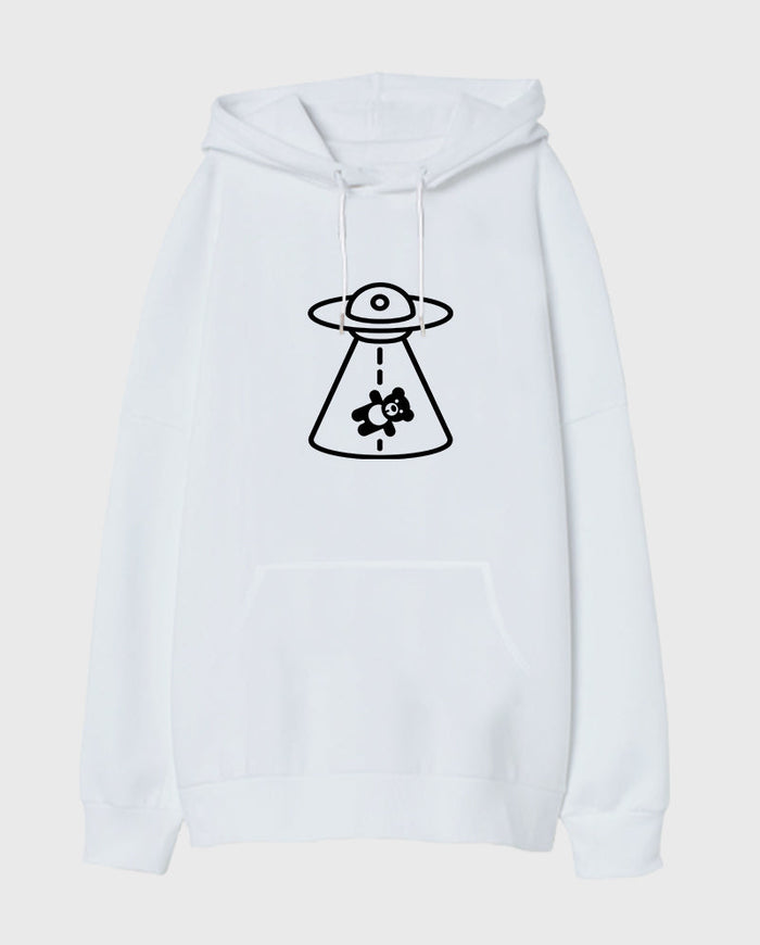 Precious Oversize Unisex Kapüşonlu Sweatshirt