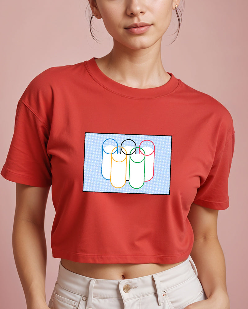 Rakı Olimpiyatları Crop Tişört