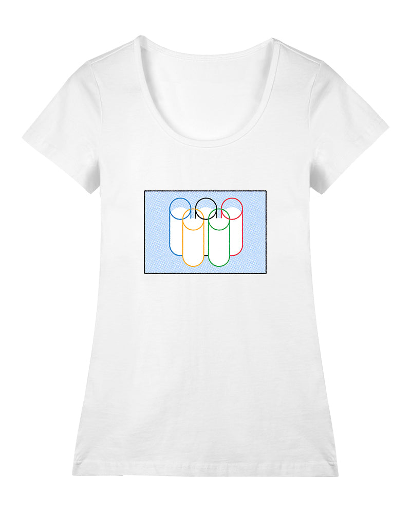 Rakı Olimpiyatları Geniş Yaka Tişört