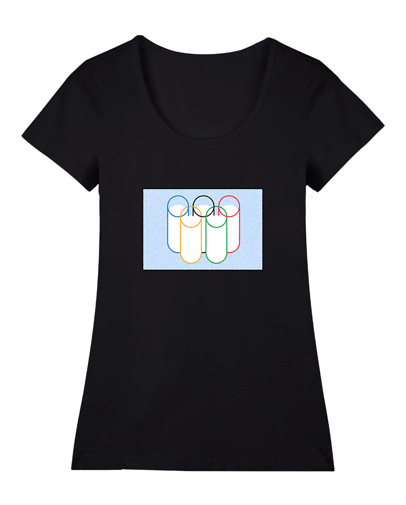 Rakı Olimpiyatları Geniş Yaka Tişört