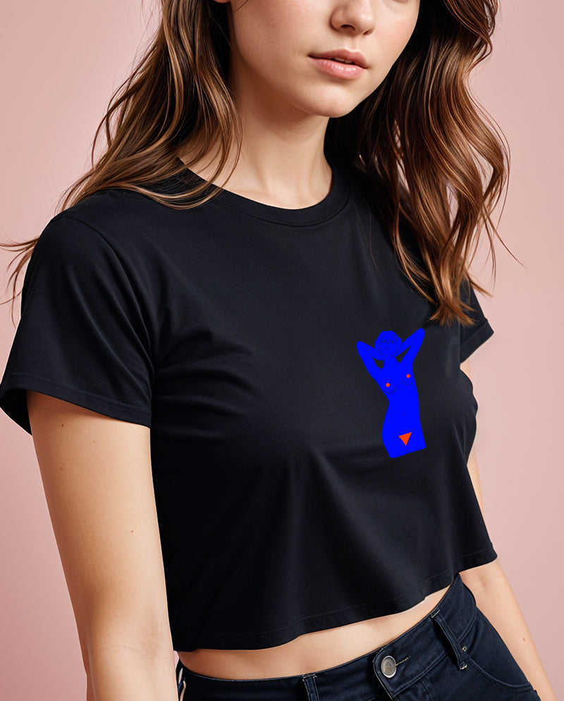 Red Dot Crop Tişört