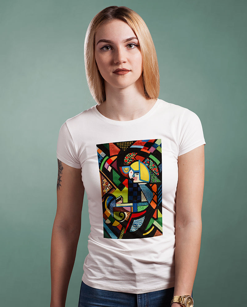 Rocker'daki Kız Kadın Tişört