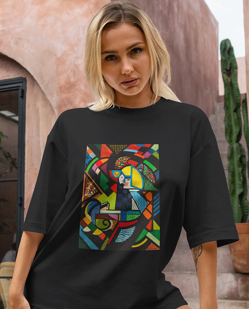 Rocker'daki Kız Oversize Tişört