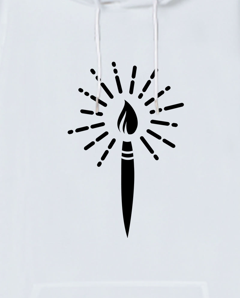 Sanatın ışığı Oversize Unisex Kapüşonlu Sweatshirt