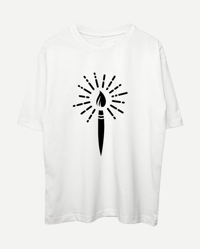 Sanatın ışığı Oversize Tişört