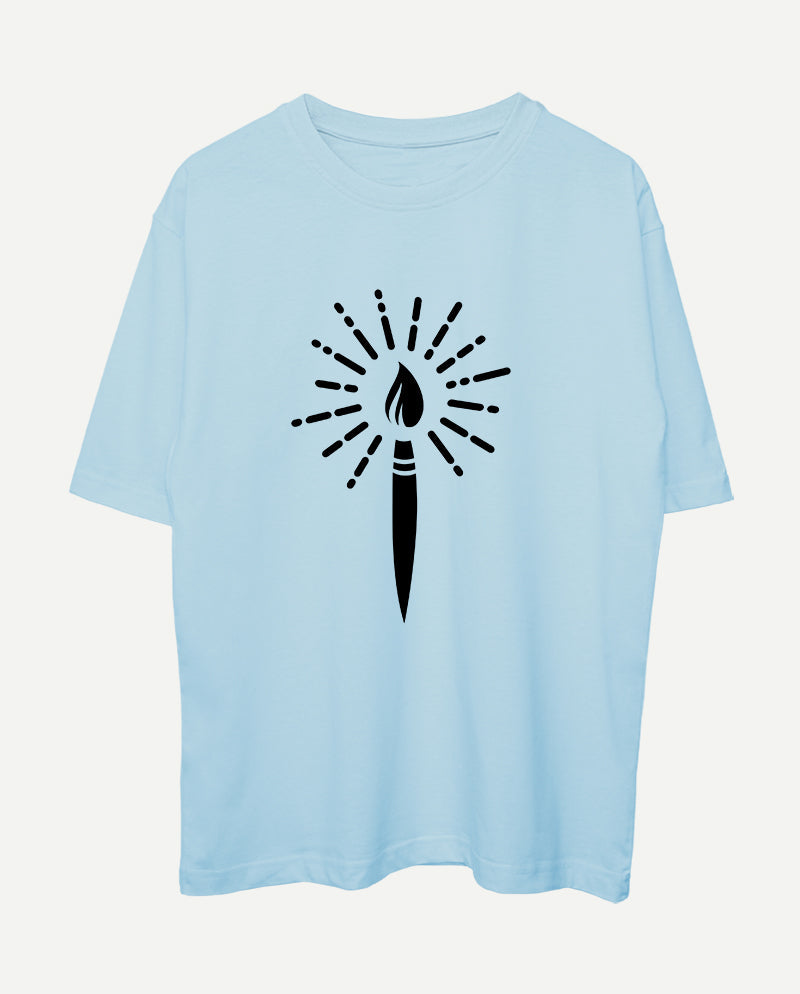 Sanatın ışığı Oversize Tişört