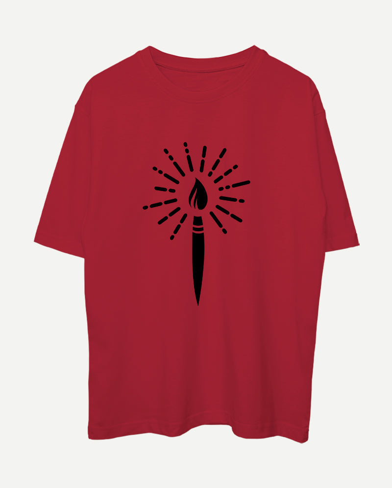 Sanatın ışığı Oversize Tişört