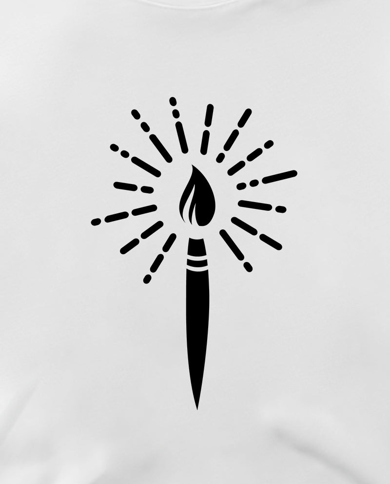 Sanatın ışığı Crop Tişört