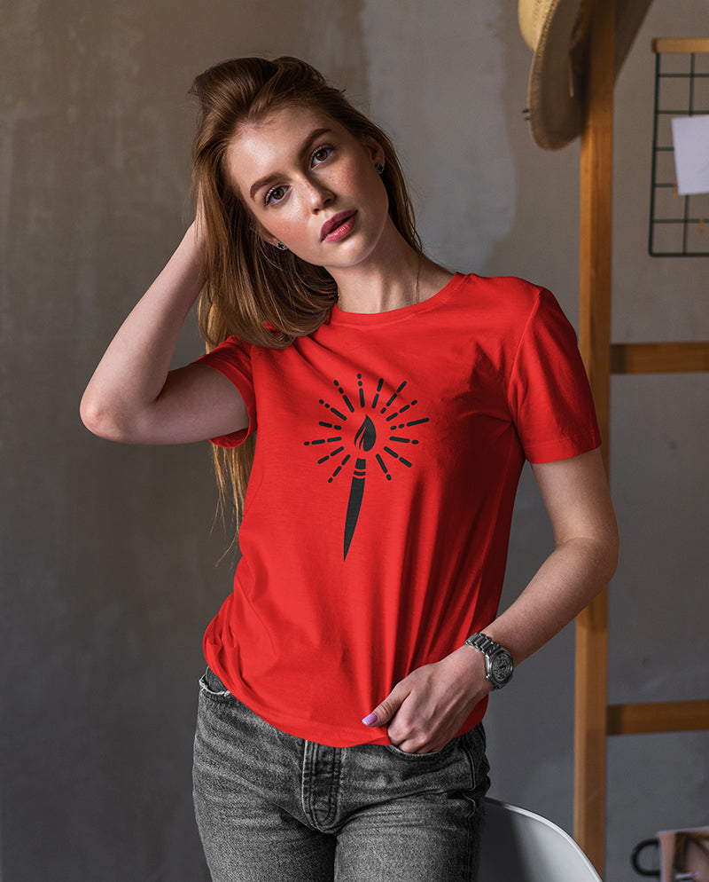 Sanatın ışığı Kadın Tişört