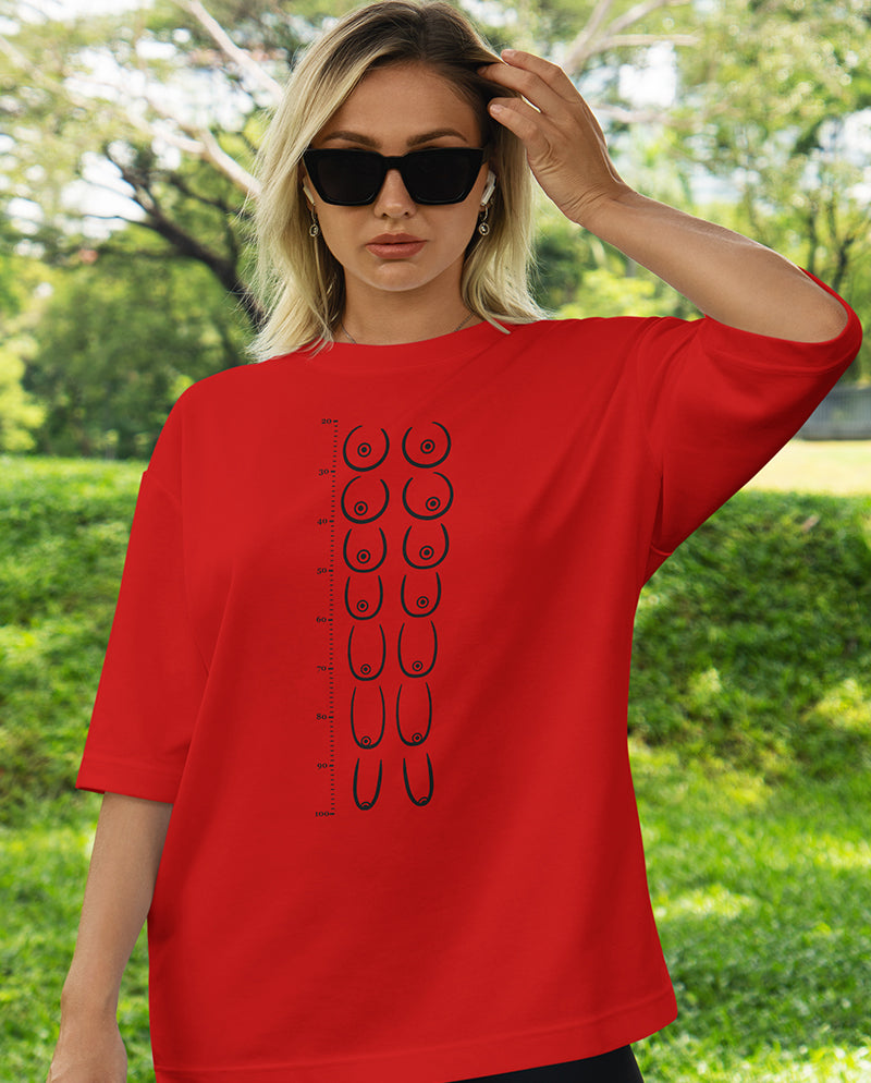 Sarksan da dik dur! Oversize Tişört