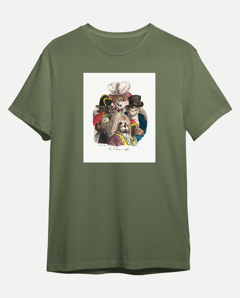 Tüylü Köpekler Erkek Tişört