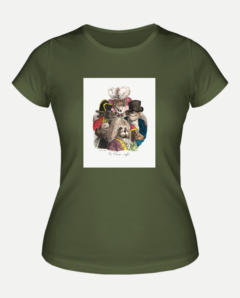 Tüylü Köpekler Kadın Tişört