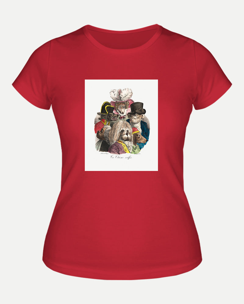 Tüylü Köpekler Kadın Tişört