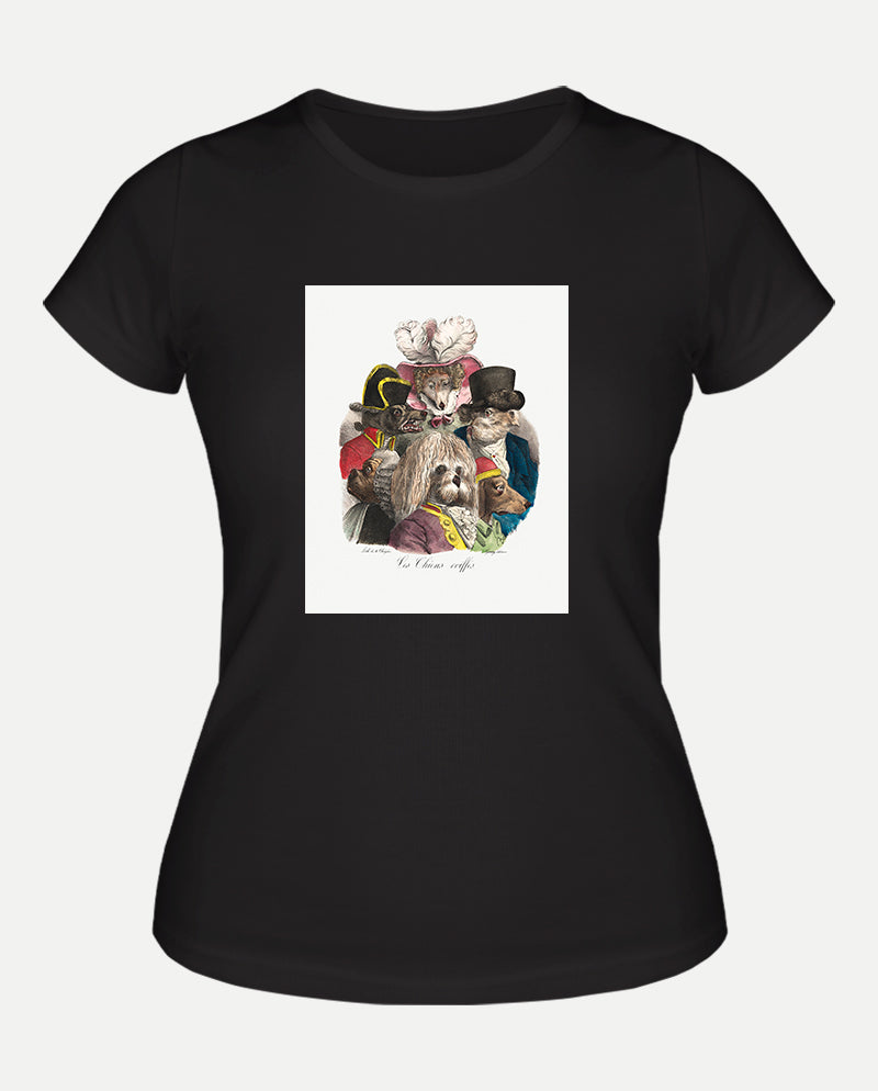 Tüylü Köpekler Kadın Tişört