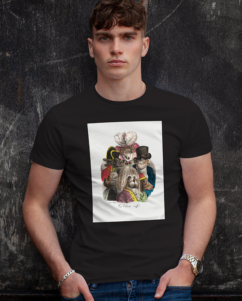 Tüylü Köpekler Erkek Tişört