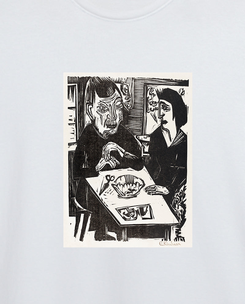 Yaşlı ve Genç Kadın Erkek Tişört