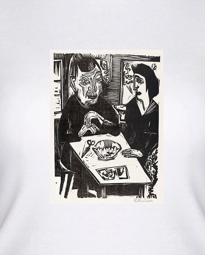 Yaşlı ve Genç Kadın Kadın Tişört