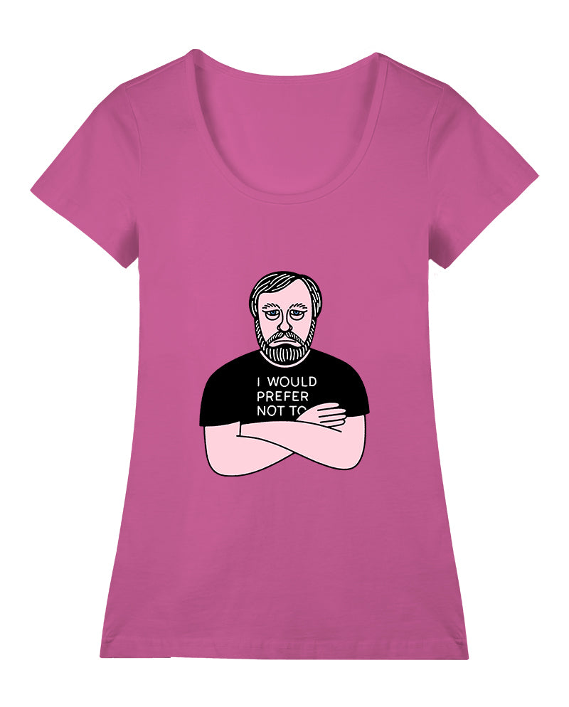 Zizek’in tercihi Geniş Yaka Tişört