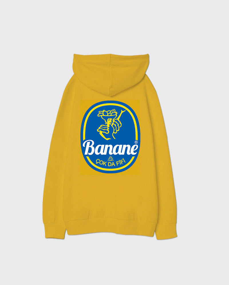 Banane Oversize Unisex Kapüşonlu Sweatshirt