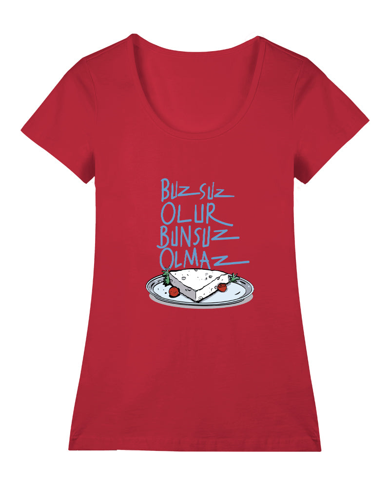 Buzsuz Olur, Bunsuz Olmaz Geniş Yaka Tişört