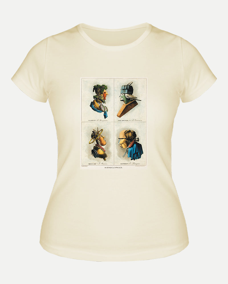 Kompozit Kafalar Kadın Tişört