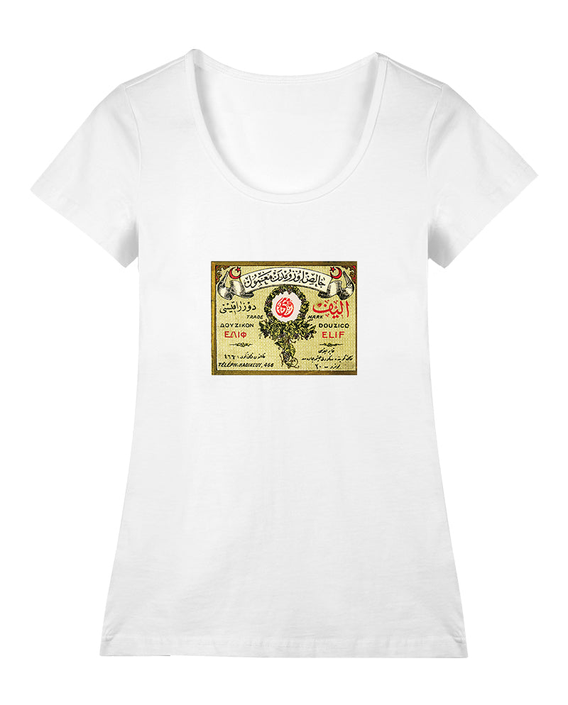 Elif Düziko Geniş Yaka Tişört