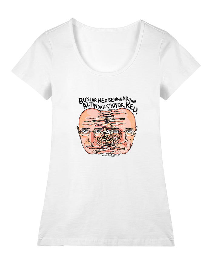 Michel Foucault Geniş Yaka Tişört