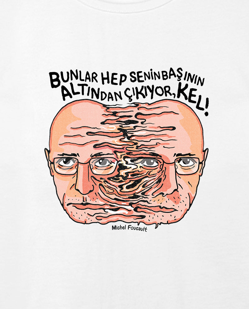 Michel Foucault Geniş Yaka Tişört