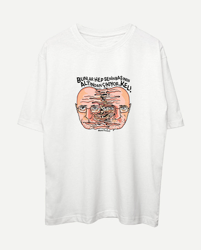 Michel Foucault Oversize Tişört