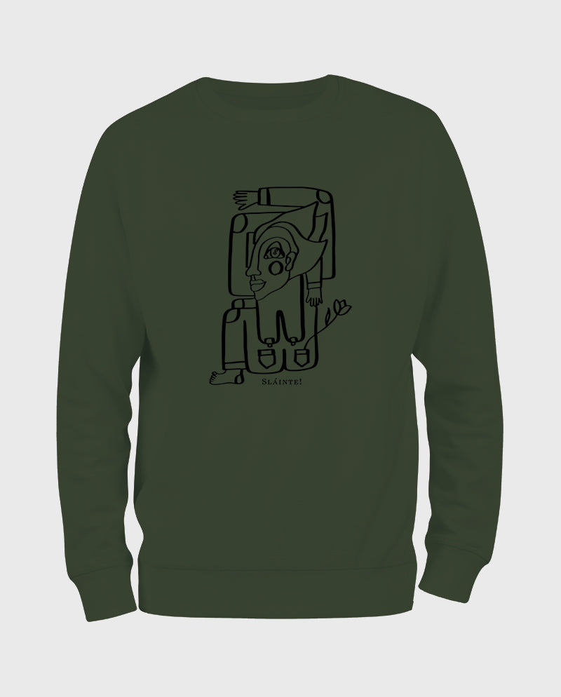 Gül Döktüm Kadehlerine Viskili Sweatshirt