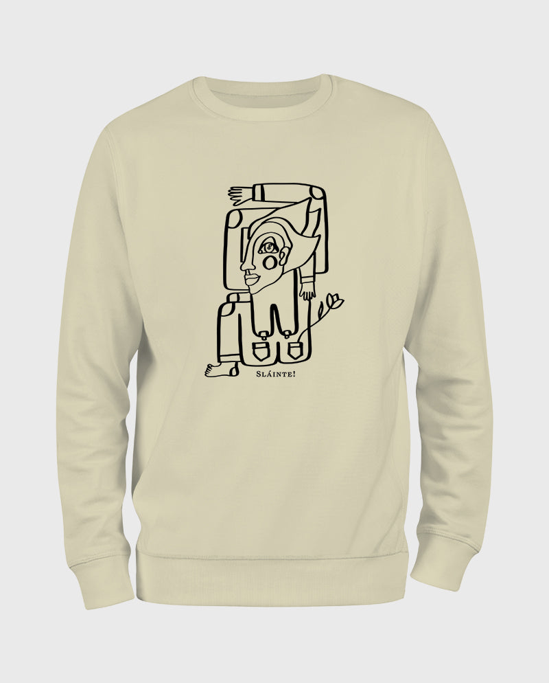 Gül Döktüm Kadehlerine Viskili Sweatshirt