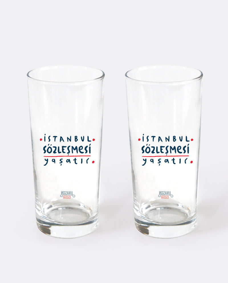 İstanbul Sözleşmesi Yaşatır Klasik Rakı Kadehi