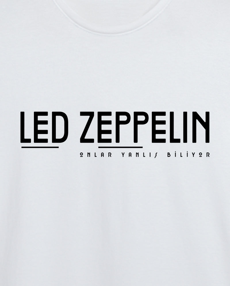 Led Zeppelin - Onlar Yanlış Biliyor Erkek Tişört