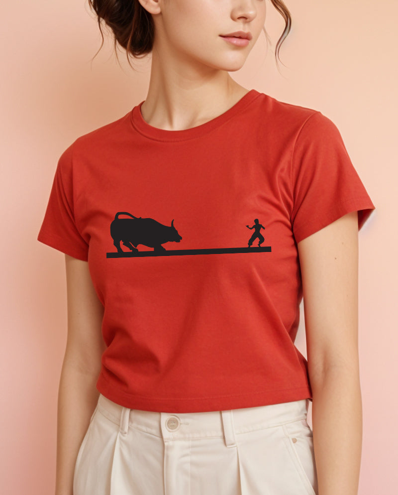 Occupy All Street Crop Tişört