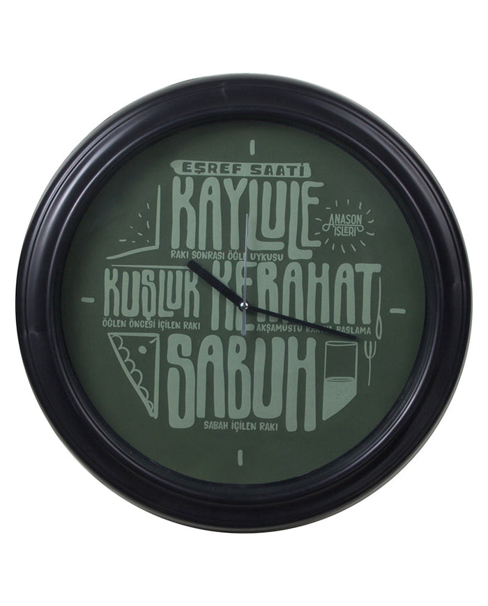 N71.Eşref Saati 35x35 cm Yeşil