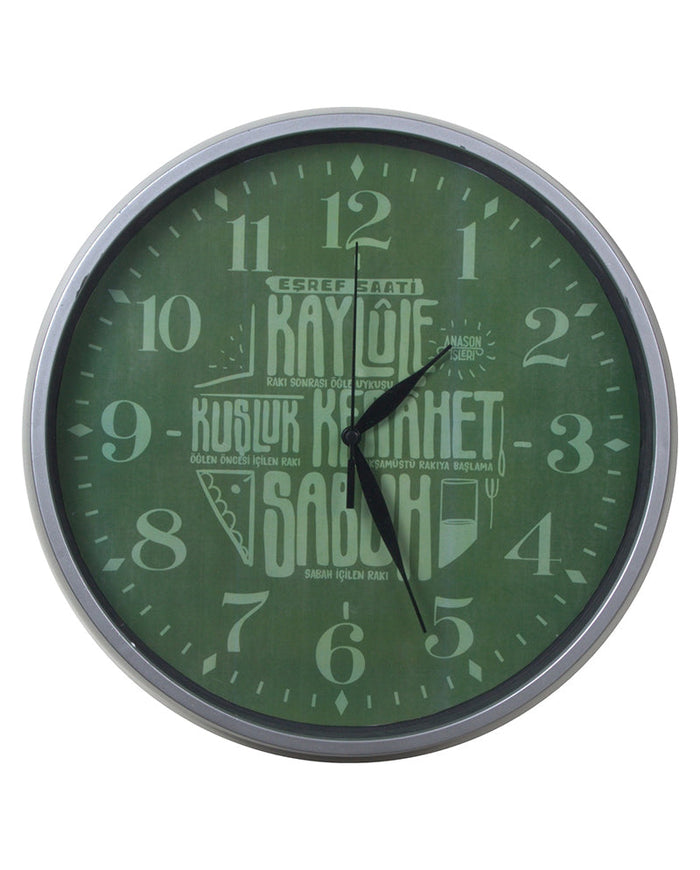 N74.Eşref Saati 29x29 cm Yeşil