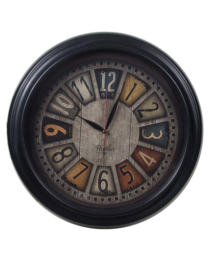 N75.Camlı Dekoratif Duvar Saati 35x35 cm